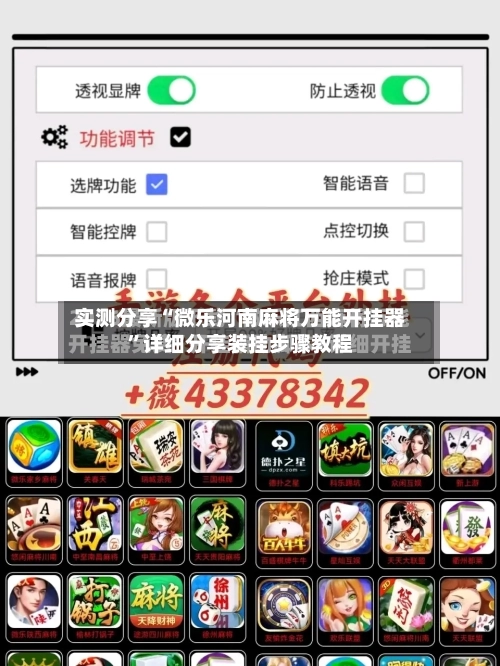 实测分享“微乐河南麻将万能开挂器	”详细分享装挂步骤教程-第2张图片