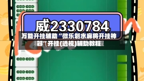 万能开挂辅助“微乐划水麻将开挂神器	”开挂(透视)辅助教程-第2张图片