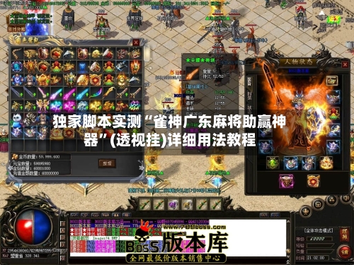 独家脚本实测“雀神广东麻将助赢神器”(透视挂)详细用法教程-第1张图片