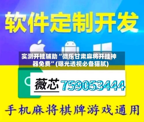 实测开挂辅助“微乐甘肃麻将开挂神器免费”(曝光透视必备猫腻)-第1张图片