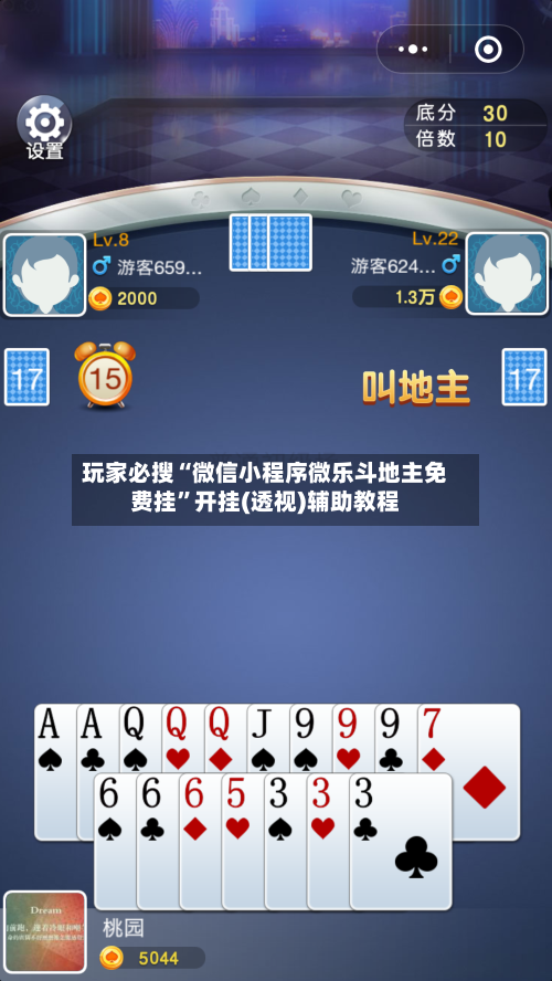 玩家必搜“微信小程序微乐斗地主免费挂	”开挂(透视)辅助教程-第1张图片