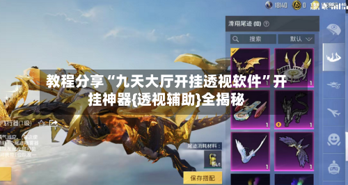 教程分享“九天大厅开挂透视软件	”开挂神器{透视辅助}全揭秘-第1张图片