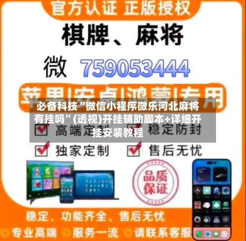 必备科技“微信小程序微乐河北麻将有挂吗”(透视)开挂辅助脚本+详细开挂安装教程-第1张图片