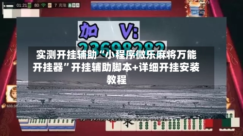 实测开挂辅助“小程序微乐麻将万能开挂器”开挂辅助脚本+详细开挂安装教程-第1张图片