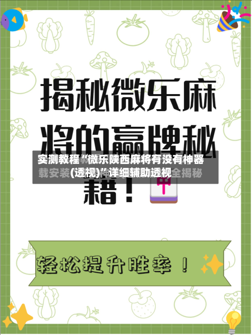 实测教程“微乐陕西麻将有没有神器(透视)”详细辅助透视-第1张图片