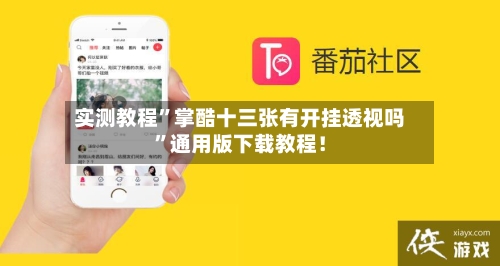 实测教程	”掌酷十三张有开挂透视吗”通用版下载教程！-第1张图片