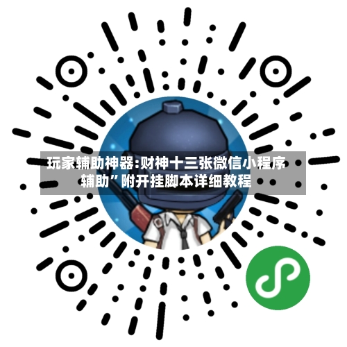 玩家辅助神器:财神十三张微信小程序辅助	”附开挂脚本详细教程-第1张图片