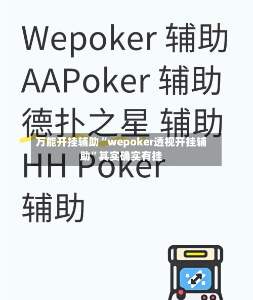 万能开挂辅助“wepoker透视开挂辅助”其实确实有挂-第1张图片