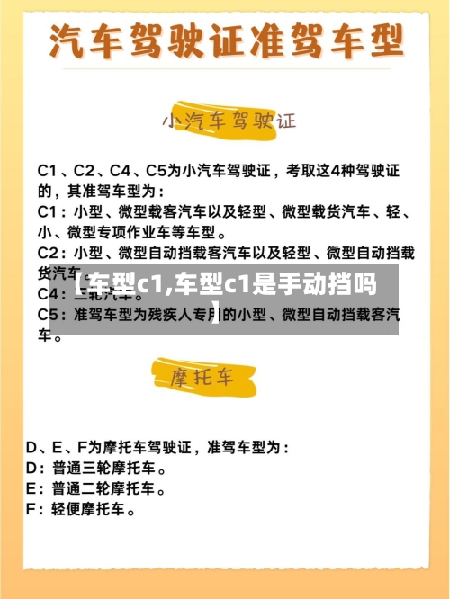 【车型c1,车型c1是手动挡吗】-第1张图片