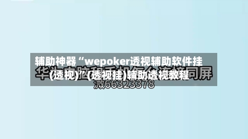 辅助神器“wepoker透视辅助软件挂(透视)”(透视挂)辅助透视教程-第1张图片