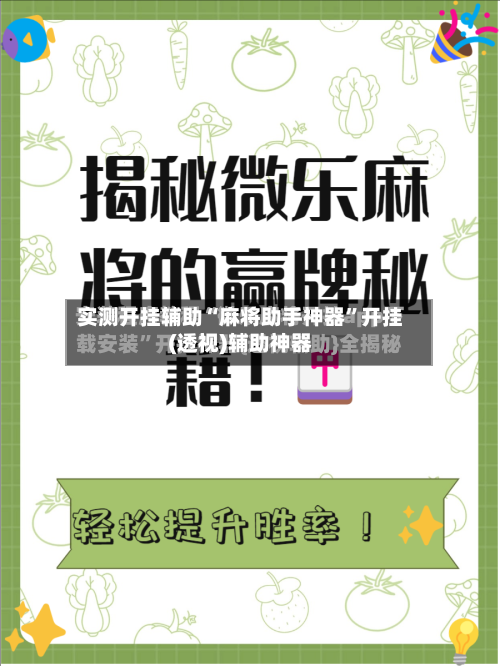实测开挂辅助“麻将助手神器”开挂(透视)辅助神器-第1张图片