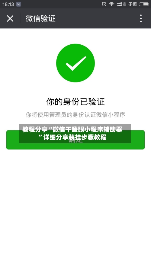 教程分享“微信干瞪眼小程序辅助器”详细分享装挂步骤教程-第1张图片