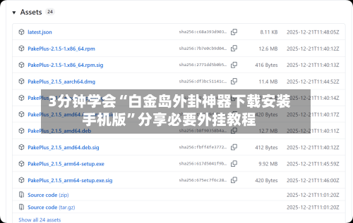 3分钟学会“白金岛外卦神器下载安装手机版”分享必要外挂教程-第1张图片