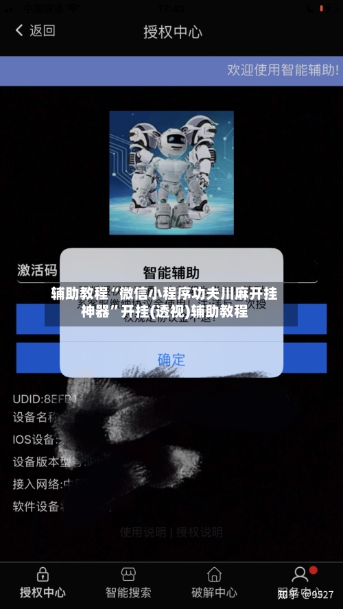 辅助教程“微信小程序功夫川麻开挂神器”开挂(透视)辅助教程-第1张图片