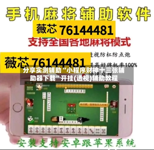 分享实测辅助“小程序财神十三张辅助器下载	”开挂(透视)辅助教程-第1张图片