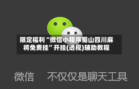 限定福利“微信小程序蜀山四川麻将免费挂	”开挂(透视)辅助教程-第1张图片