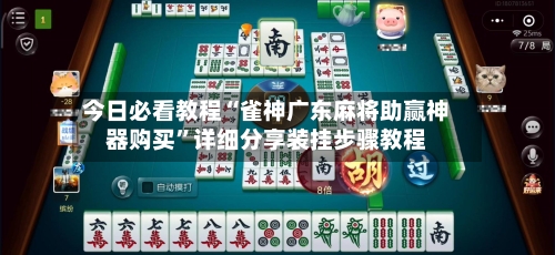 今日必看教程“雀神广东麻将助赢神器购买	”详细分享装挂步骤教程-第1张图片