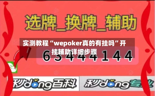 实测教程“wepoker真的有挂吗”开挂辅助详细步骤-第1张图片