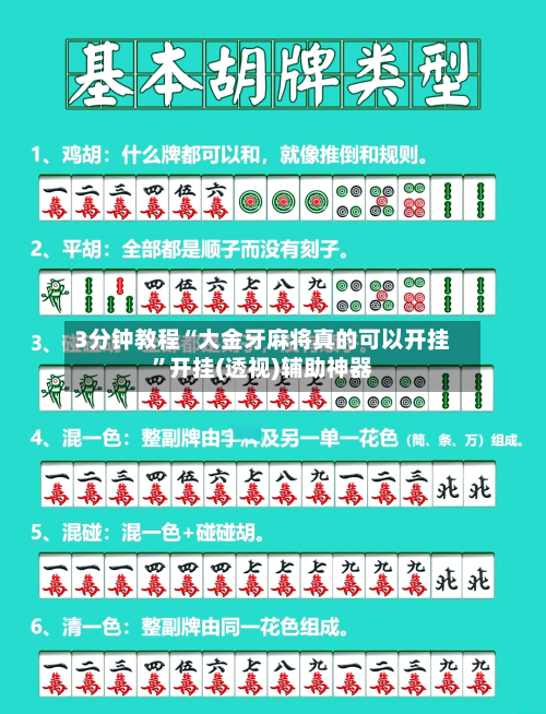 3分钟教程“大金牙麻将真的可以开挂”开挂(透视)辅助神器-第1张图片