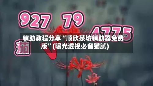 辅助教程分享“顺欣茶坊辅助器免费版	”(曝光透视必备猫腻)-第1张图片