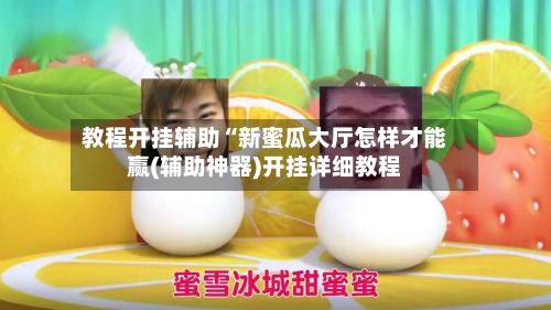 教程开挂辅助“新蜜瓜大厅怎样才能赢(辅助神器)开挂详细教程-第1张图片