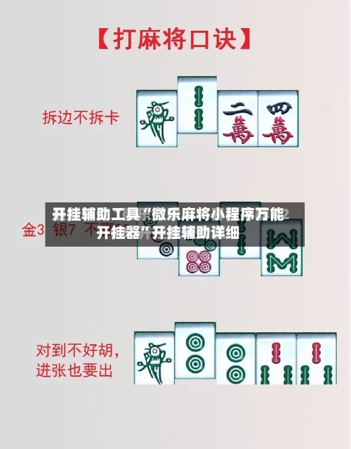 开挂辅助工具“微乐麻将小程序万能开挂器”开挂辅助详细-第1张图片