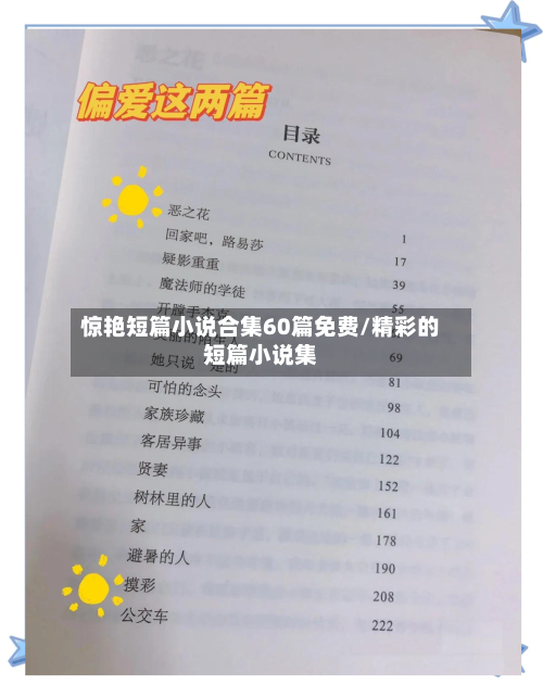 惊艳短篇小说合集60篇免费/精彩的短篇小说集-第1张图片