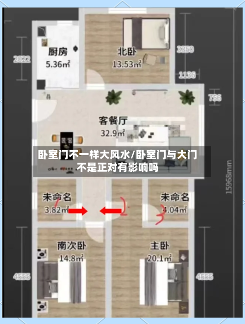 卧室门不一样大风水/卧室门与大门不是正对有影响吗-第1张图片