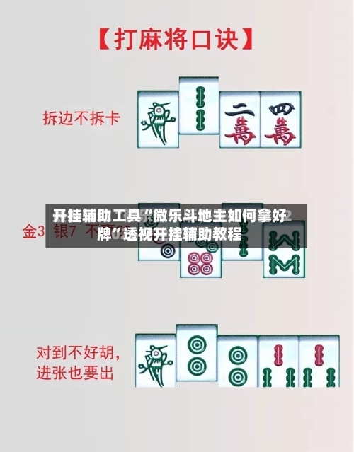开挂辅助工具“微乐斗地主如何拿好牌”透视开挂辅助教程-第1张图片