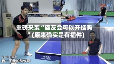 重磅来袭“旋友会可以开挂吗	”(原来确实是有插件)-第1张图片