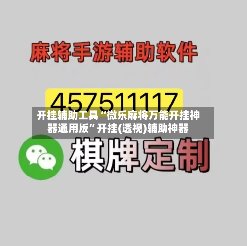 开挂辅助工具“微乐麻将万能开挂神器通用版”开挂(透视)辅助神器-第1张图片