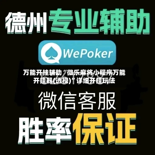 万能开挂辅助“微乐麻将小程序万能开挂器(透视)”详细开挂玩法-第1张图片