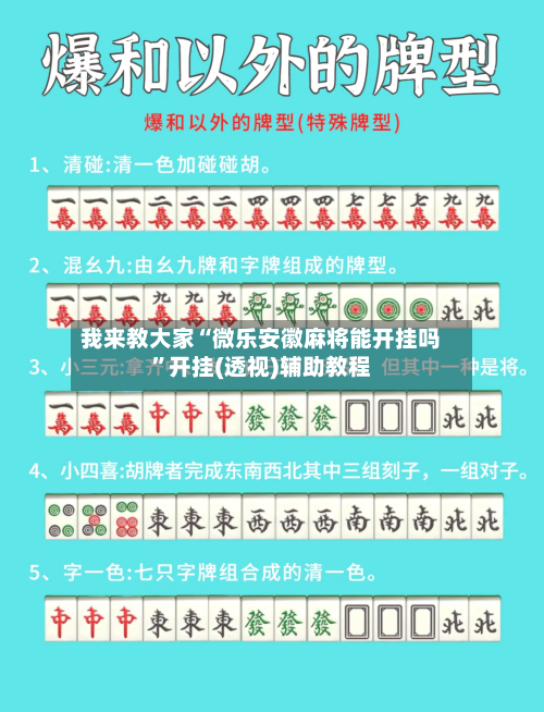 我来教大家“微乐安徽麻将能开挂吗”开挂(透视)辅助教程-第1张图片