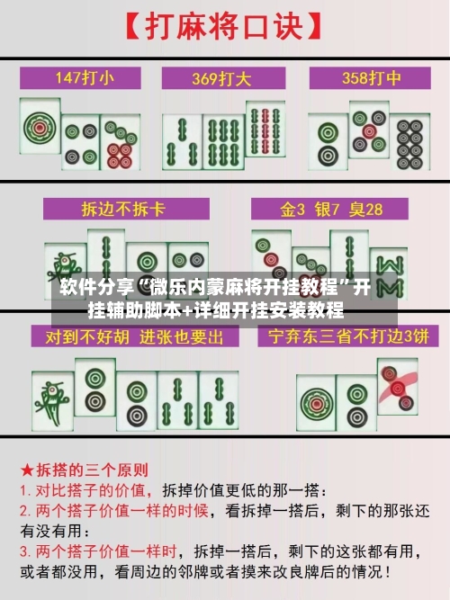 软件分享“微乐内蒙麻将开挂教程”开挂辅助脚本+详细开挂安装教程-第1张图片