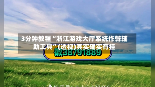 3分钟教程“浙江游戏大厅系统作弊辅助工具”(透视)其实确实有挂-第1张图片
