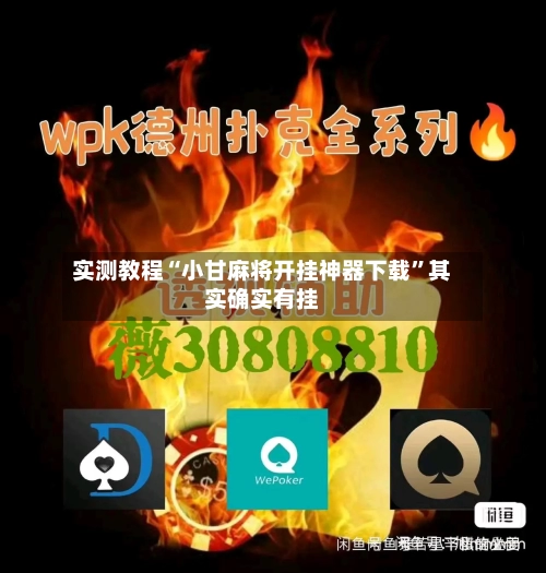 实测教程“小甘麻将开挂神器下载”其实确实有挂-第1张图片