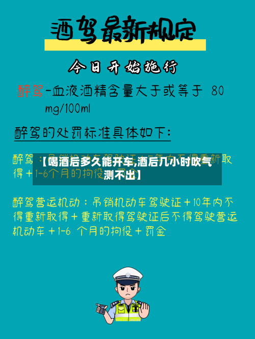 【喝酒后多久能开车,酒后几小时吹气测不出】-第1张图片