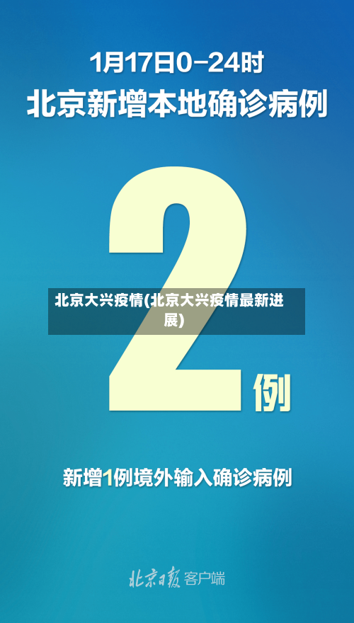 北京大兴疫情(北京大兴疫情最新进展)-第1张图片