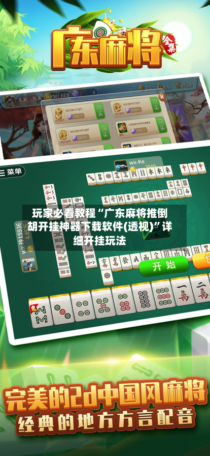玩家必看教程“广东麻将推倒胡开挂神器下载软件(透视)”详细开挂玩法-第1张图片