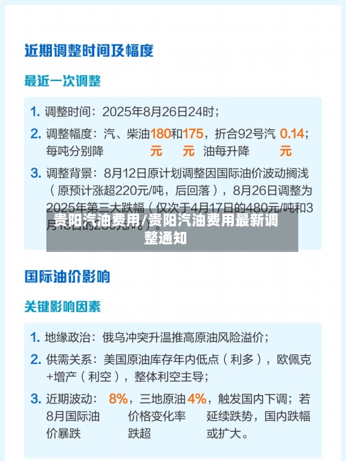 贵阳汽油费用/贵阳汽油费用最新调整通知-第1张图片