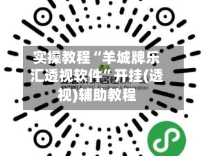 实操教程“羊城牌乐汇透视软件	”开挂(透视)辅助教程-第1张图片