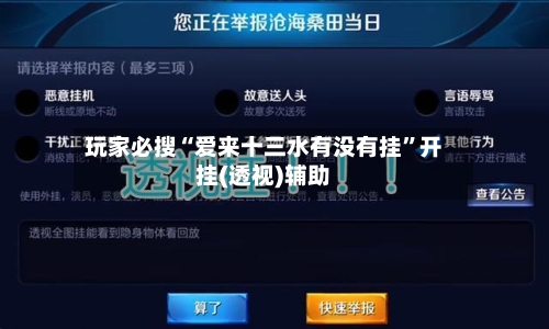 玩家必搜“爱来十三水有没有挂”开挂(透视)辅助-第1张图片