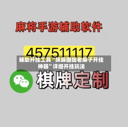 辅助开挂工具“陕麻圈捉老麻子开挂神器	”详细开挂玩法-第1张图片