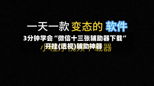 3分钟学会“微信十三张辅助器下载”开挂(透视)辅助神器-第1张图片