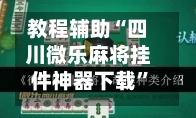 教程辅助“四川微乐麻将挂件神器下载	”的确是有挂-第1张图片