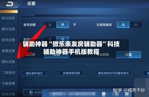 辅助神器“微乐亲友房辅助器”科技辅助神器手机版教程-第1张图片