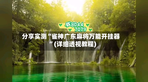 分享实测“雀神广东麻将万能开挂器”(详细透视教程)-第1张图片