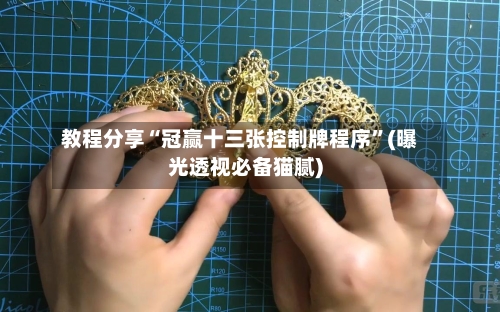 教程分享“冠赢十三张控制牌程序”(曝光透视必备猫腻)-第1张图片