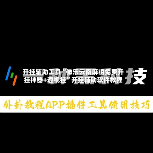 开挂辅助工具“微乐云南麻将免费开挂神器+透视挂”开挂辅助软件教程-第1张图片