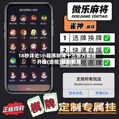 18秒详论!小程序财神十三张万能挂”开挂(透视)辅助教程-第1张图片